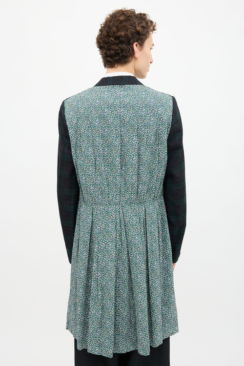 Raf Simons SS 2013 Plaid & Floral Coat