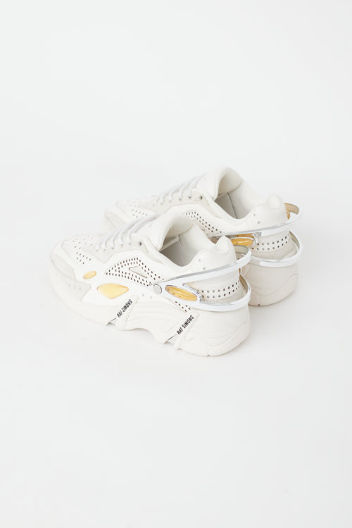 Raf Simons White & Multi Cylon-21 Sneaker