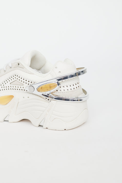 Raf Simons White & Multi Cylon-21 Sneaker