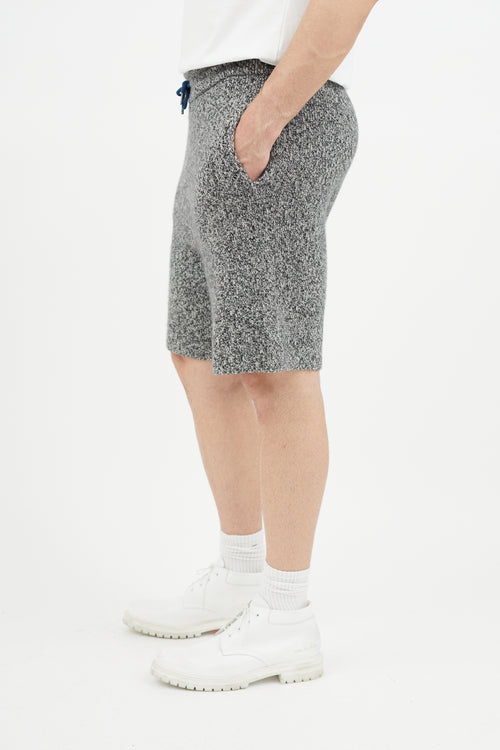 Rag & Bone Black & White Knit Cashmere Short