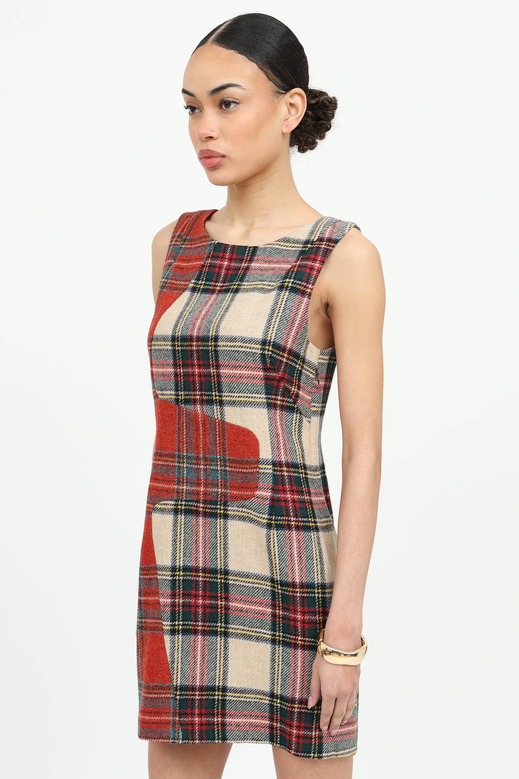 Wool Plaid Dress