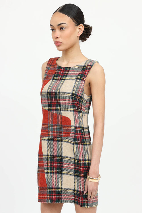 Wool Plaid Dress