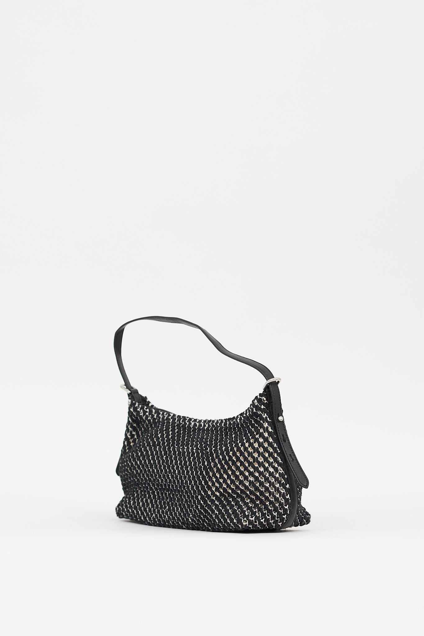 Rag & Bone Black & White Summer Shoulder Bag
