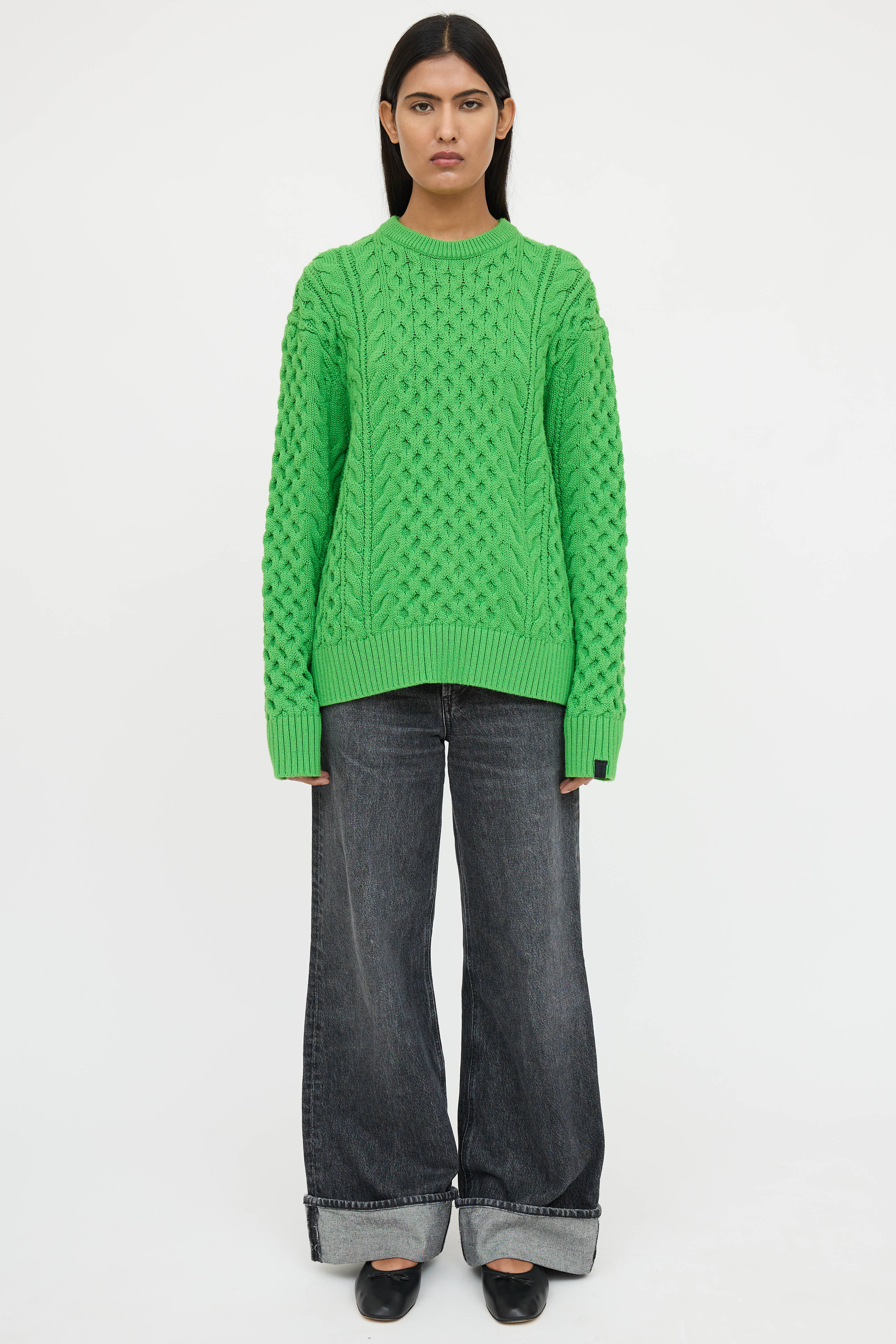 Rag & Bone Wool Cableknit Sweater