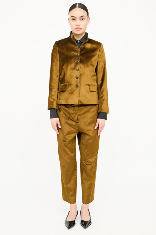 Rag & Bone Velvet Jacket & Pant Set