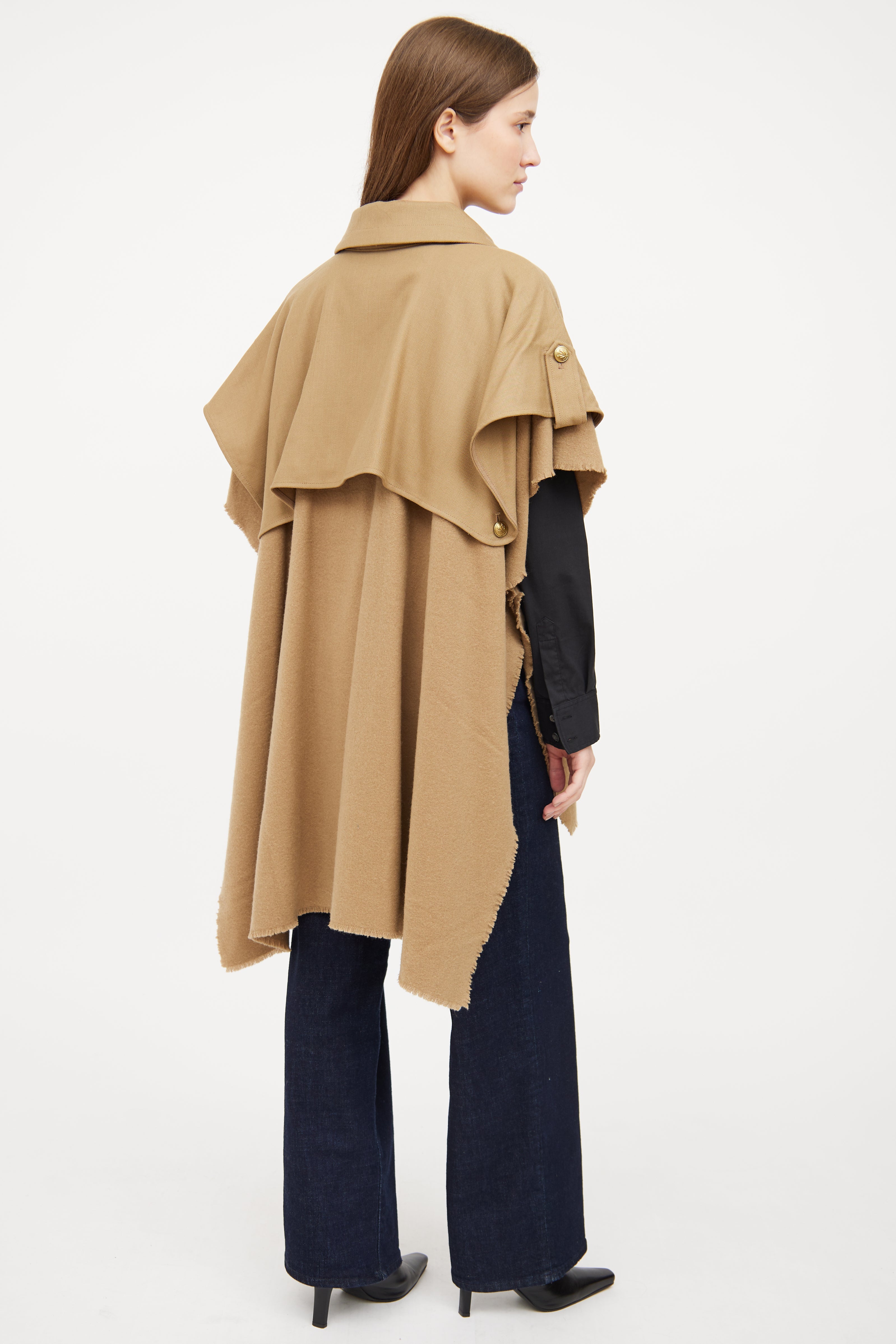 Rag & Bone Beige Wool Trench Poncho