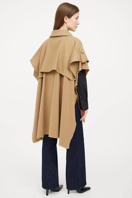 Rag & Bone Beige Wool Trench Poncho
