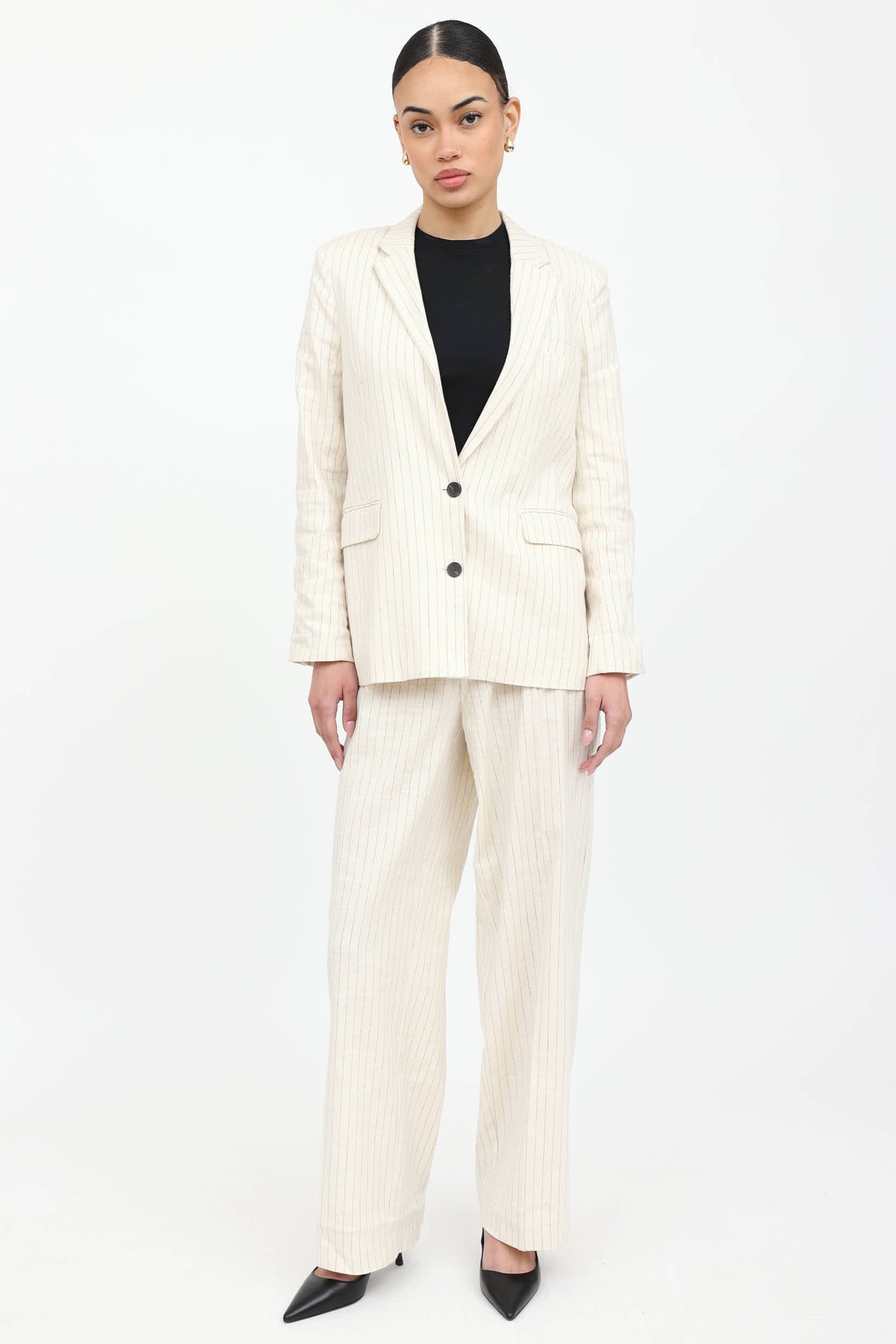 Pinstripe Blazer Co-Ord Set