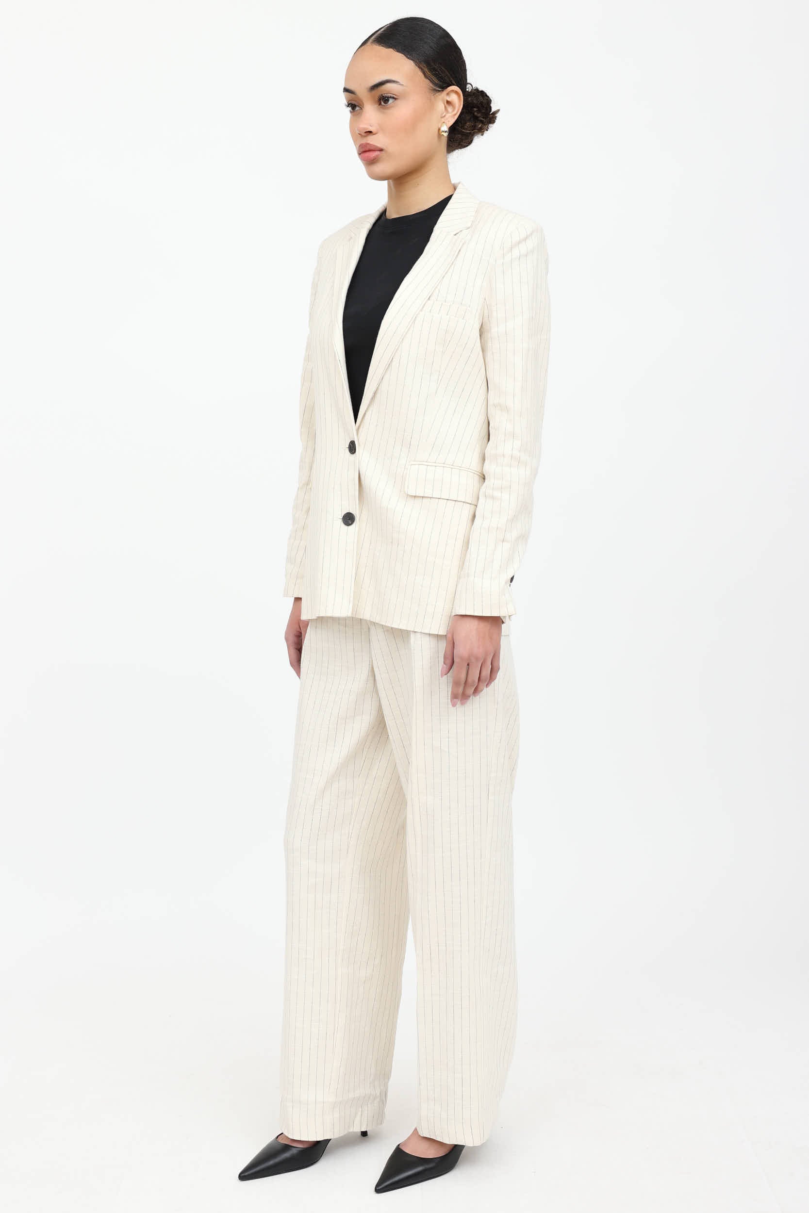 Pinstripe Blazer Co-Ord Set