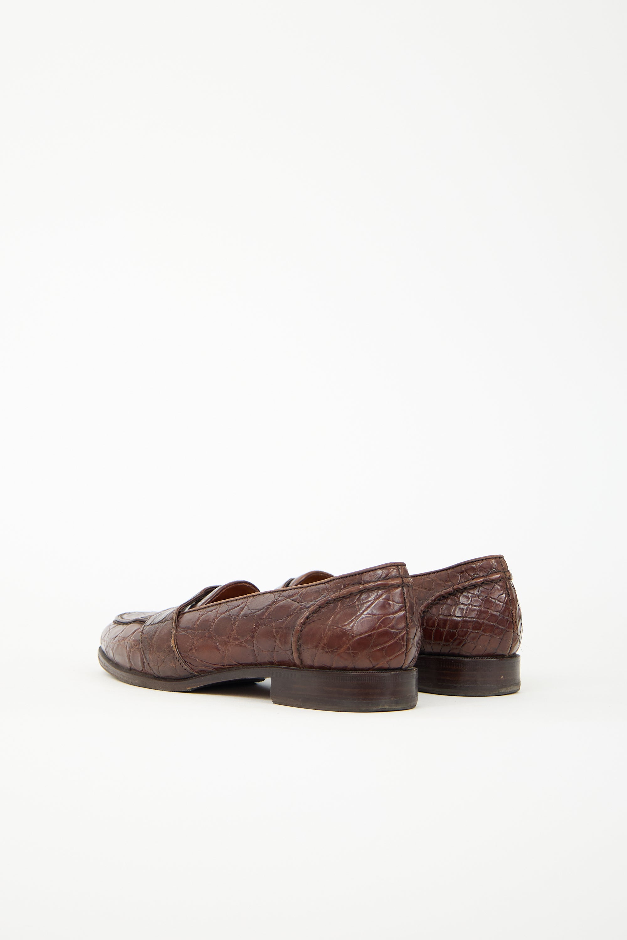 Ralph Lauren Embossed Leather Loafer