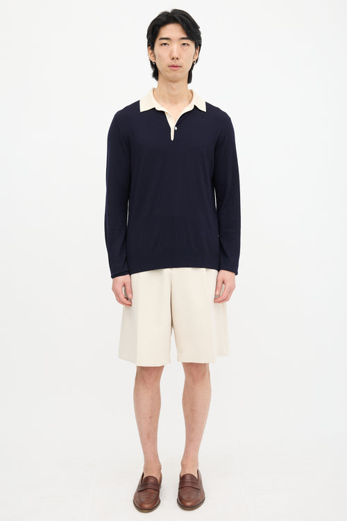 Wool Polo Sweater