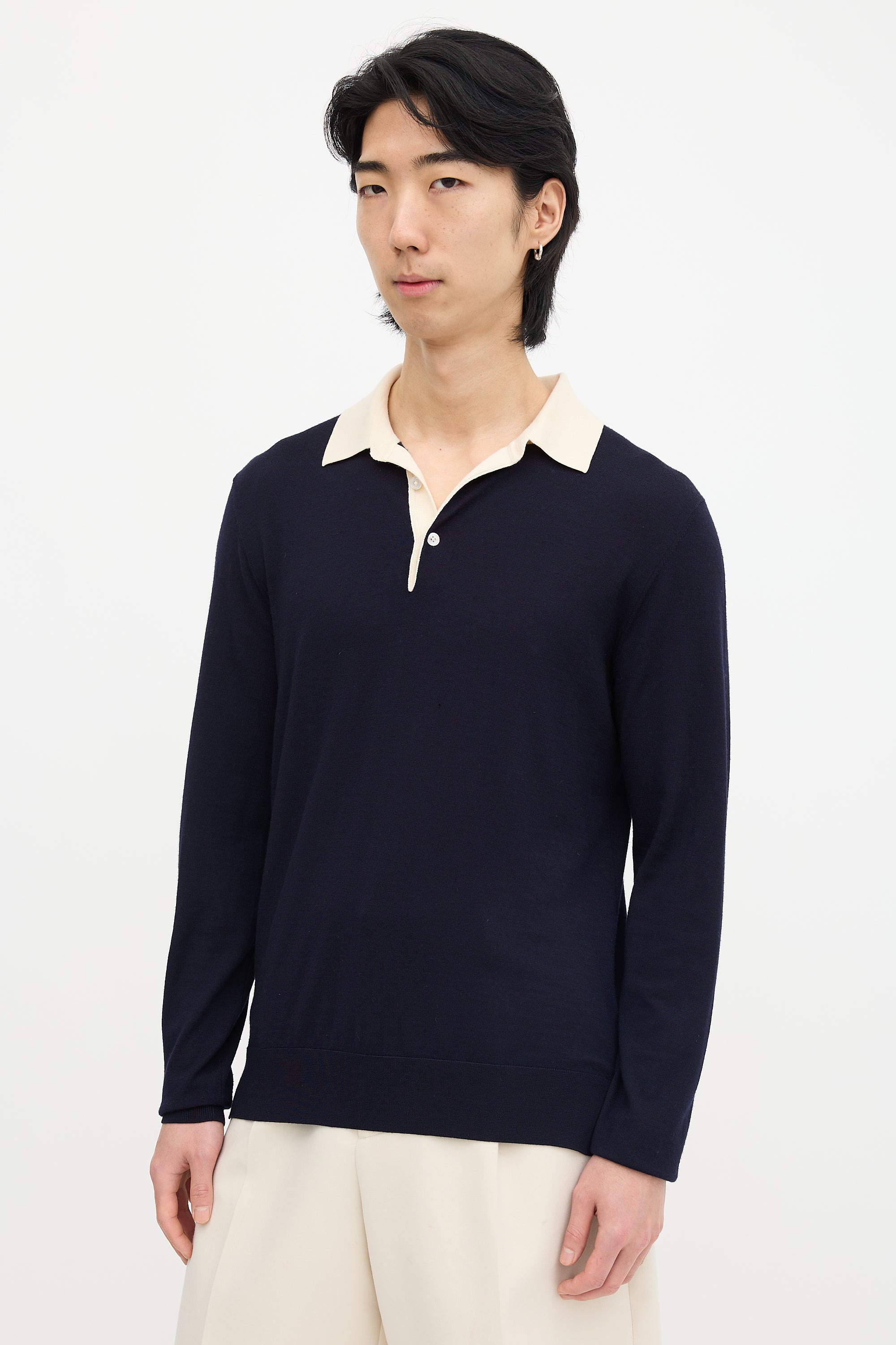 Wool Polo Sweater
