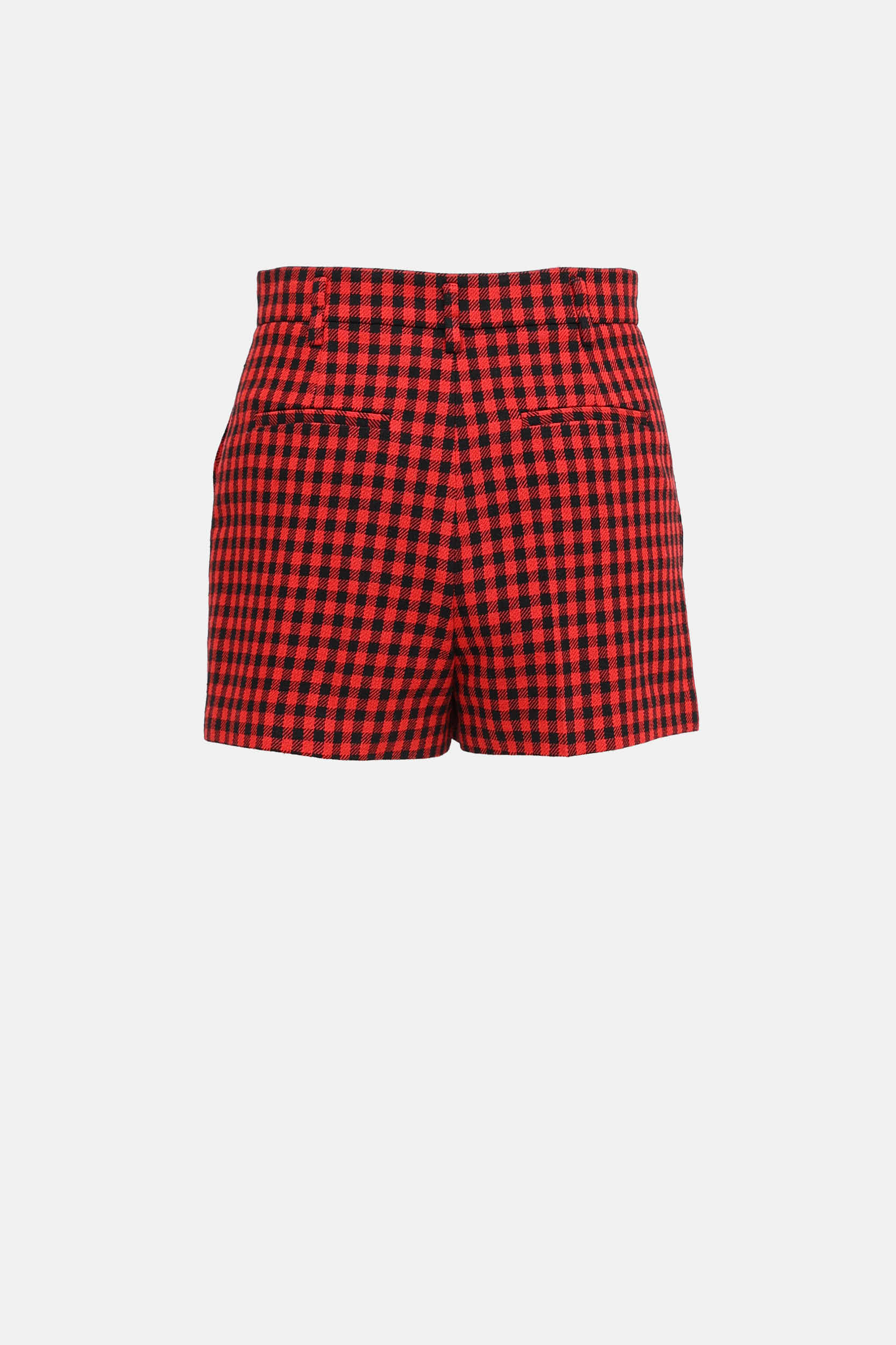 Red Valentino Checkered Mini Shorts
