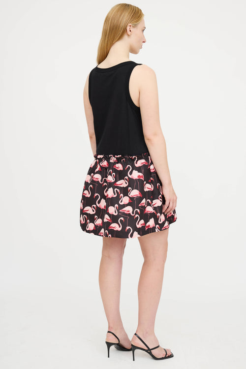 Red Valentino Patterned Sleeveless Dress