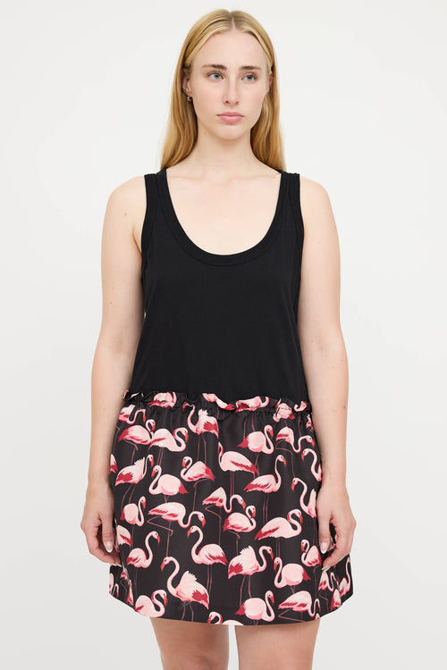 Red Valentino Patterned Sleeveless Dress