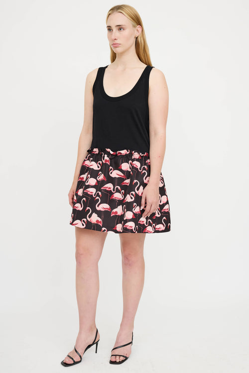 Red Valentino Patterned Sleeveless Dress