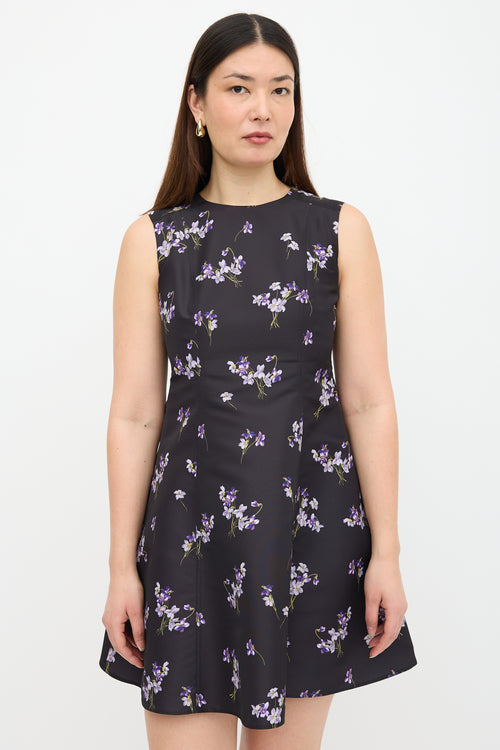 Red Valentino Floral Midi Dress