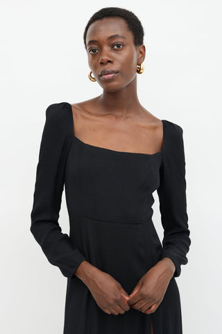 Reformation Elly Shirred Dress