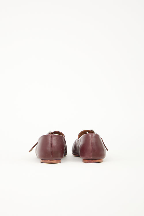 Reformation Leather Bethany Ballet Flat