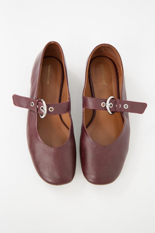 Reformation Leather Bethany Ballet Flat