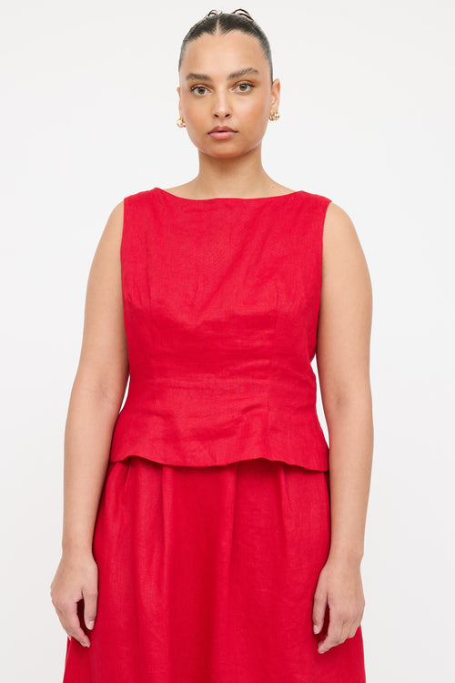 Reformation Linen Moya Co-Ord Set