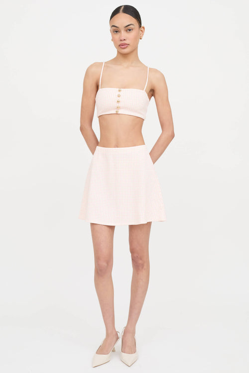 Reformation Checkered Co-ord Set