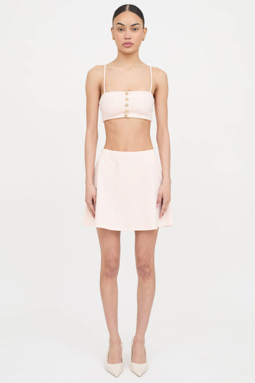 Reformation Checkered Co-ord Set