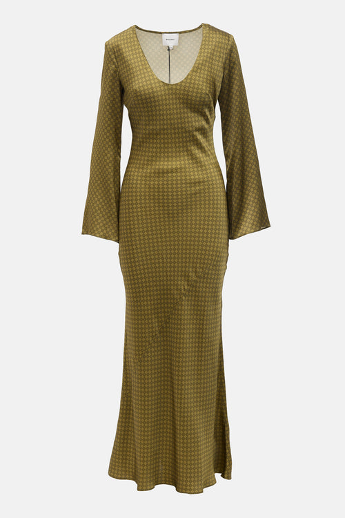 Reformation Silk Vivia Dress