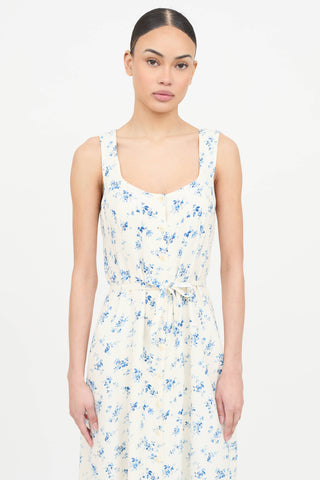 Reformation Floral Sleeveless Dress