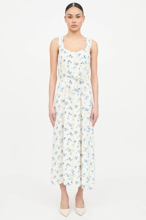 Reformation Floral Sleeveless Dress