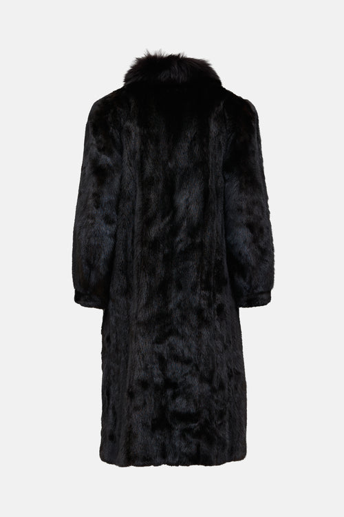VSP Archive Shawl Collar Fur Coat