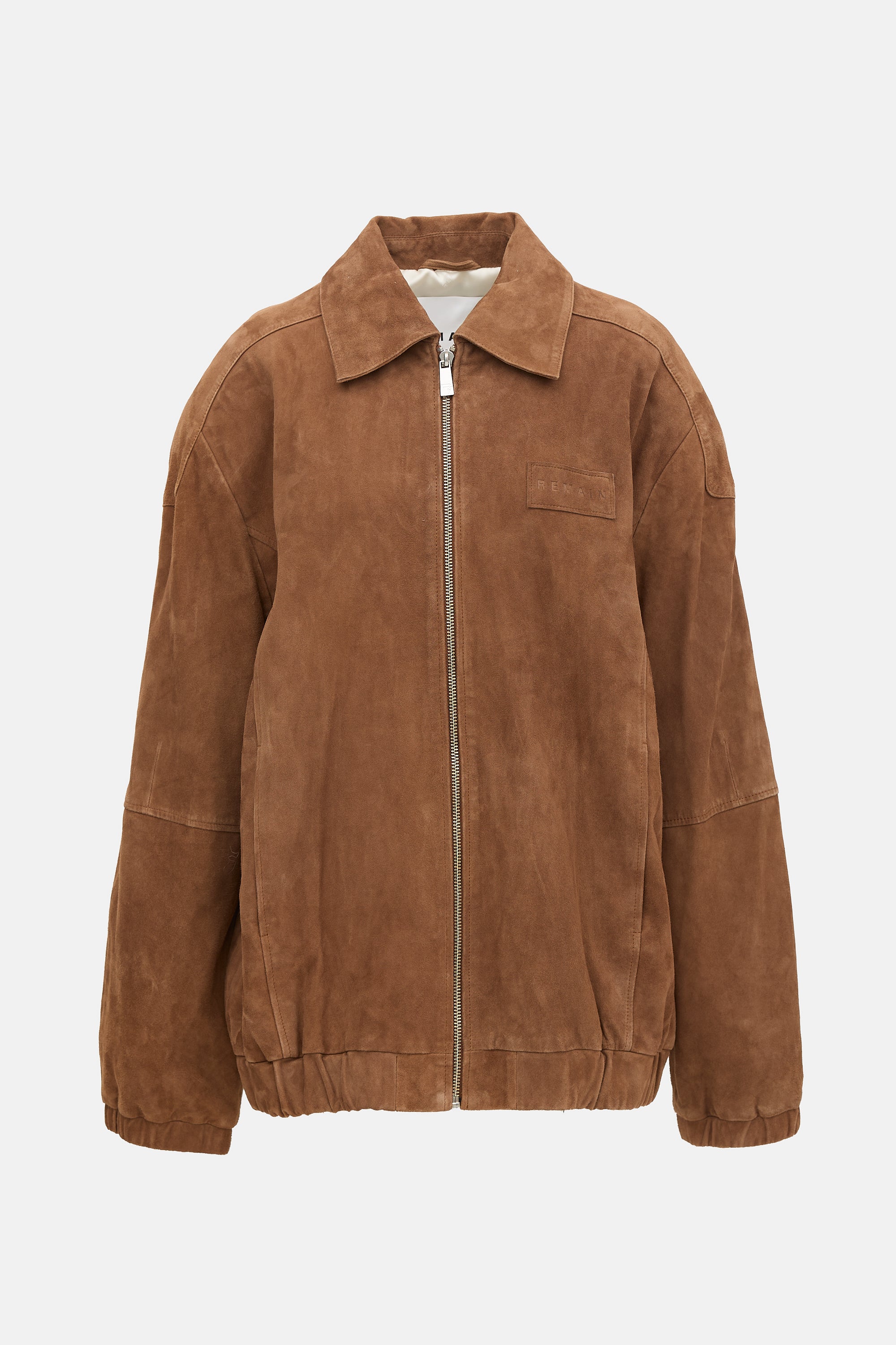 Remain Birger Christensen Suede Relaxed Bomber Jacket