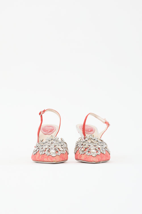 Rene Caovilla Lace Veneziana Heel
