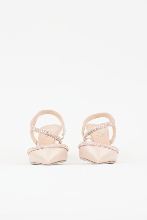 Rene Caovilla Satin lidia Embellished Pump