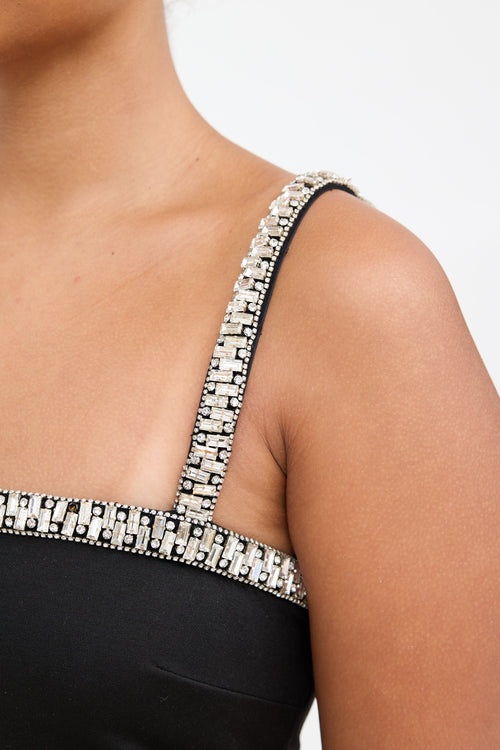 Retrofête Crystal Embellished Mini Dress