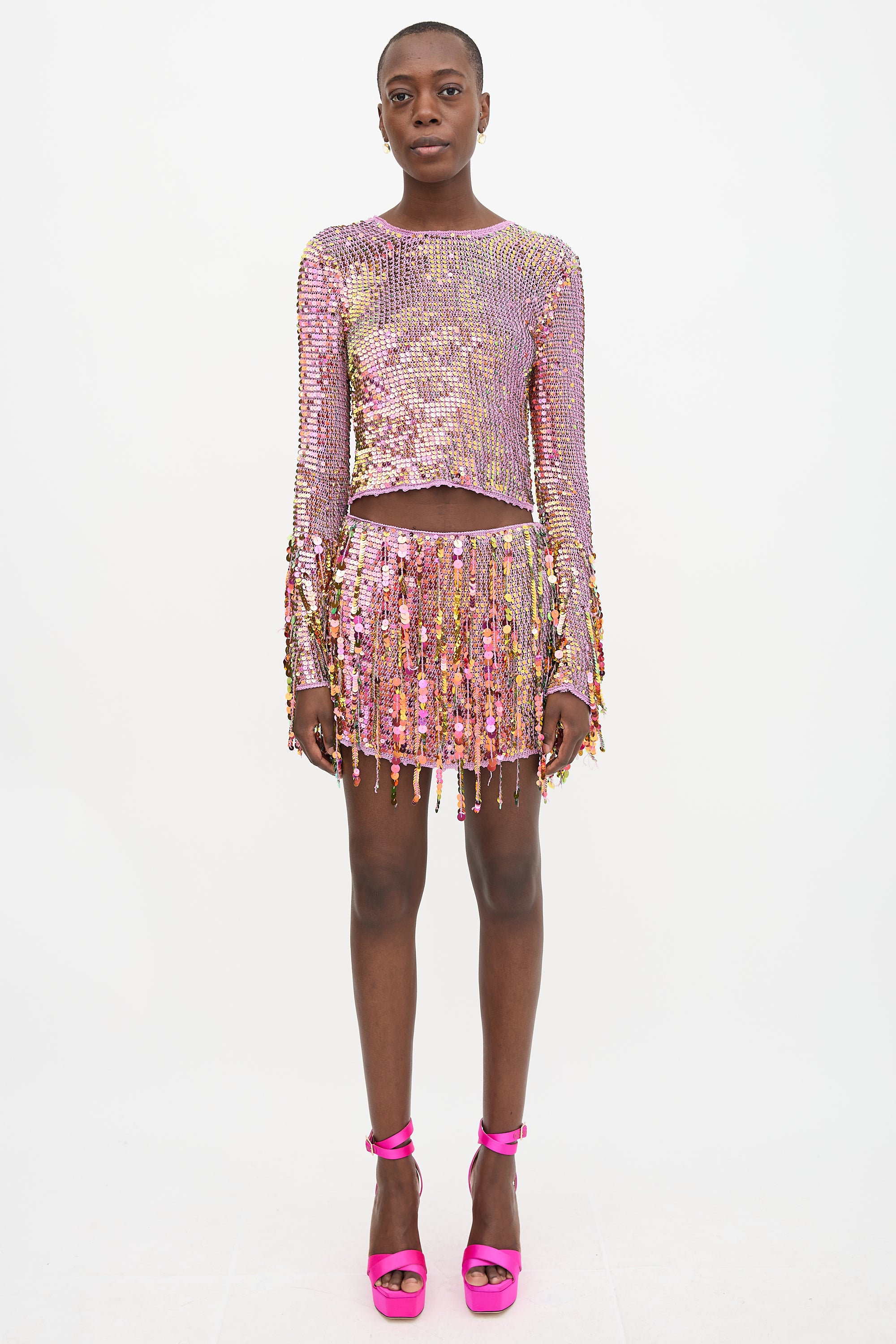 Retrofête Knit Sequin Co-Ord Set