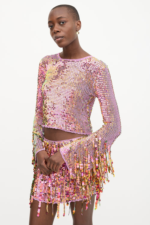 Retrofête Knit Sequin Co-Ord Set
