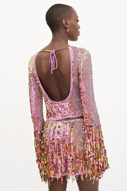 Retrofête Knit Sequin Co-Ord Set