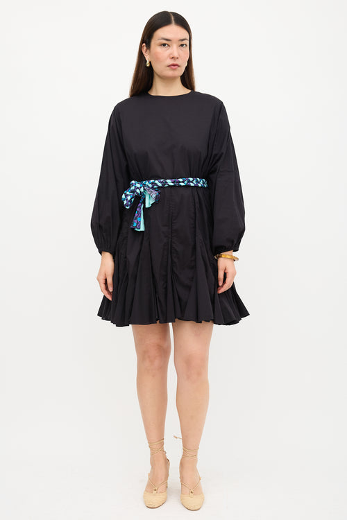 Rhode Belted Godet Dress