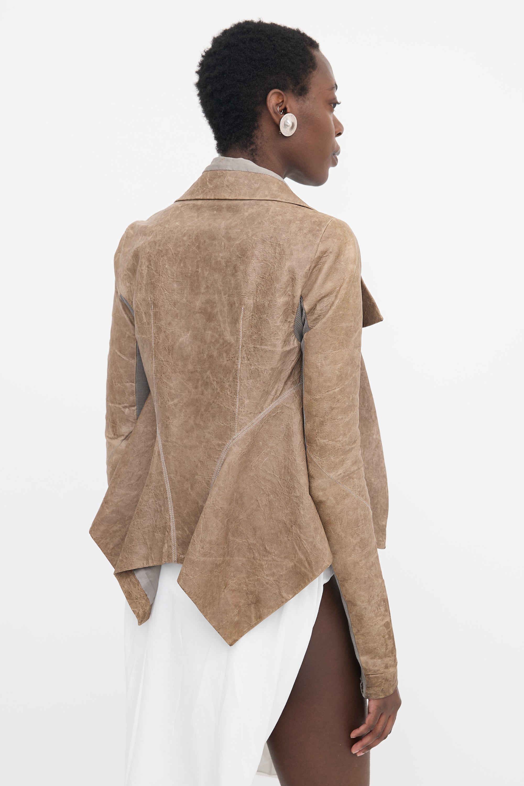 Rick Owens Aged Leather Jacket