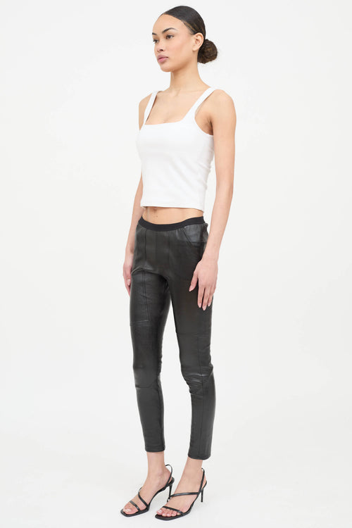 Rick Owens FW19 Leather Larry Leggings