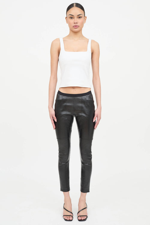 Rick Owens FW19 Leather Larry Leggings