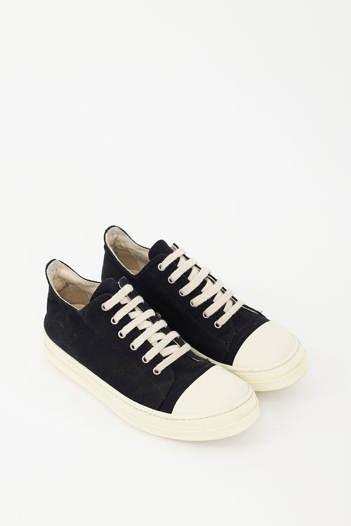 Rick Owens Black & White Ramones Sneaker