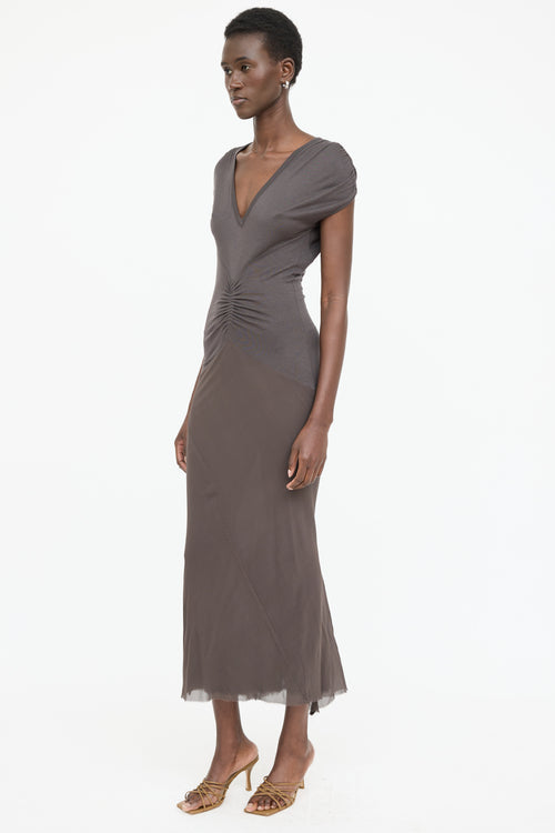 Rick Owens DRKSHDW Silk Sleeveless Dress
