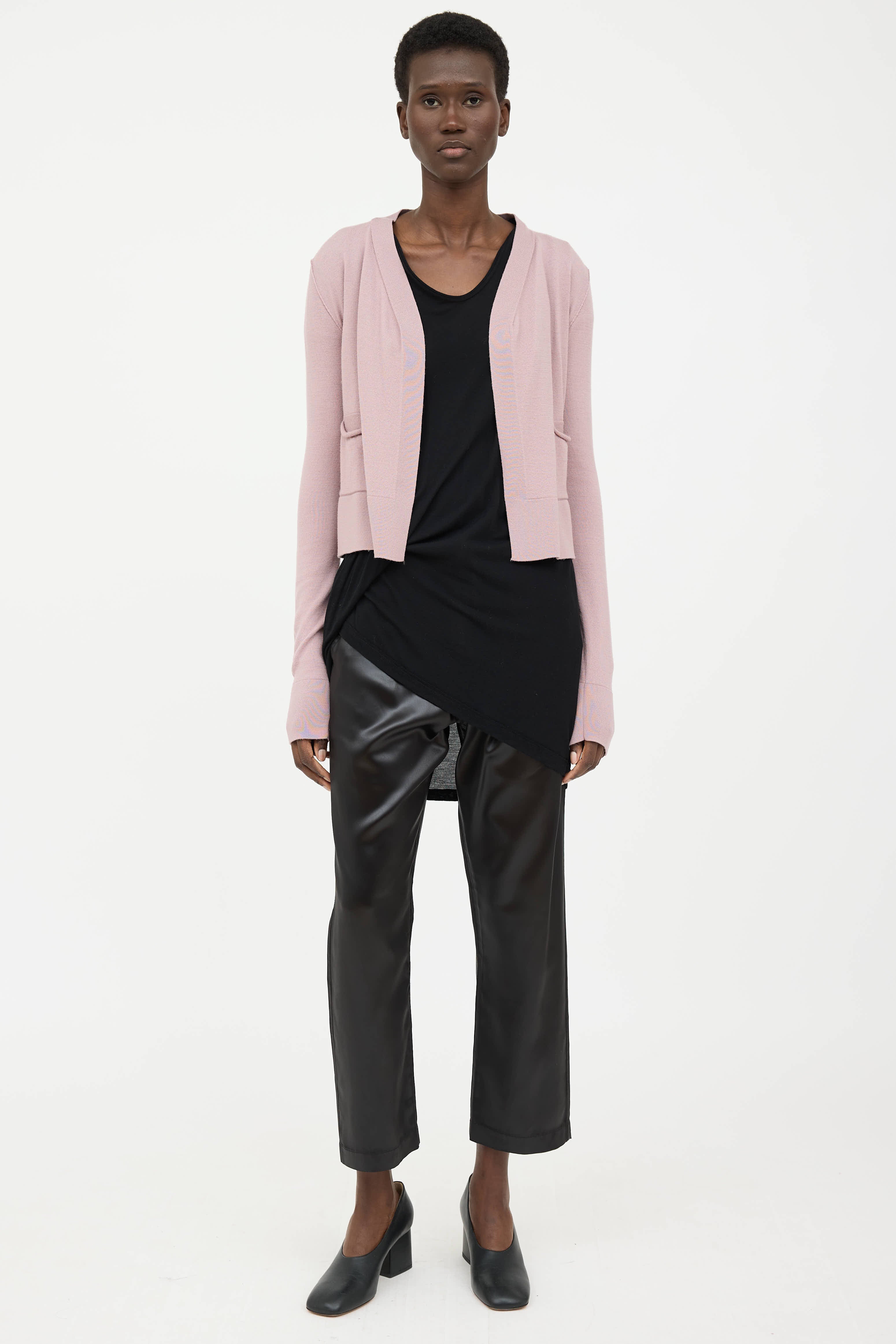 Rick Owens SS24 Open Front Cardigan