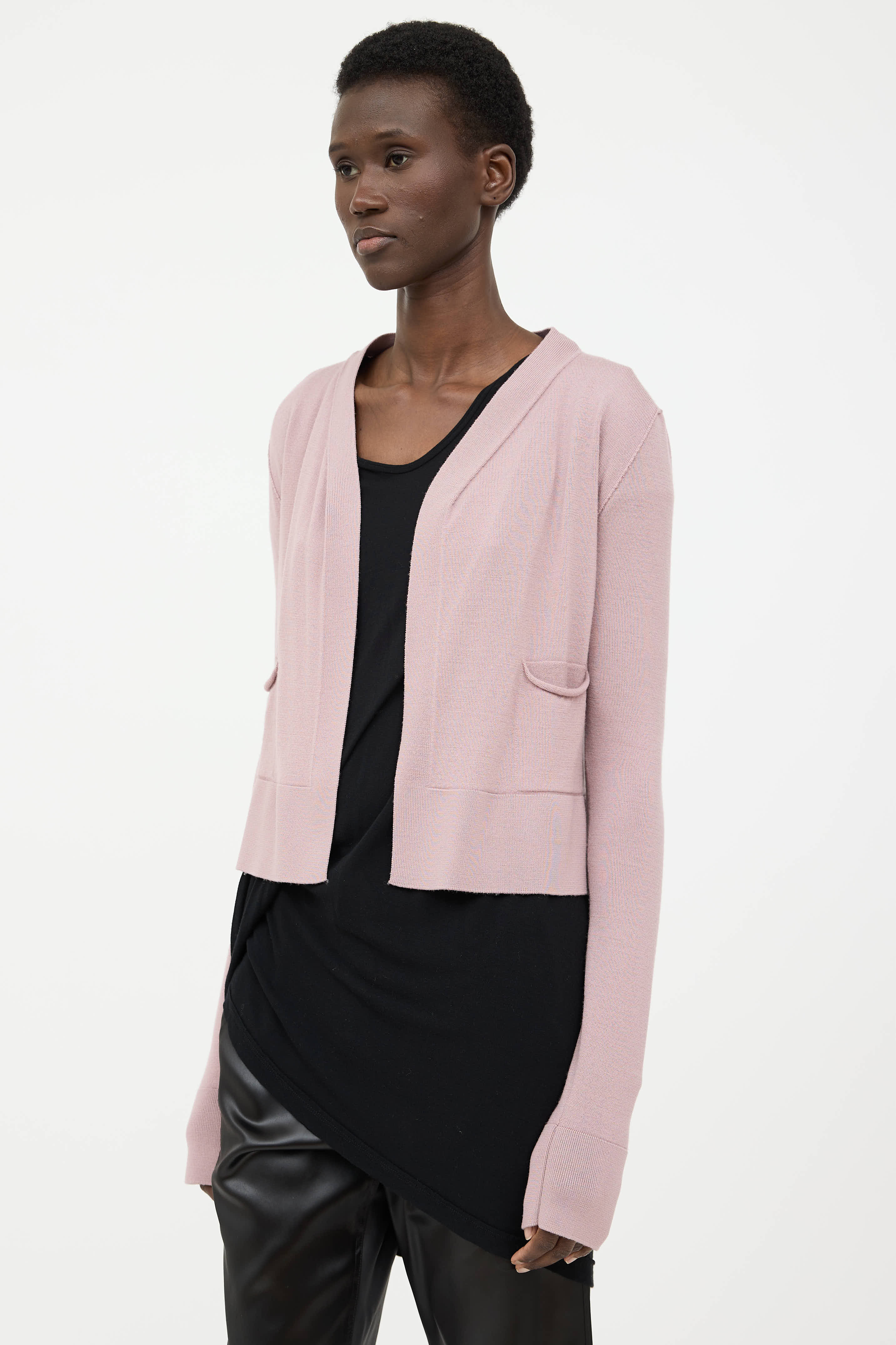 Rick Owens SS24 Open Front Cardigan