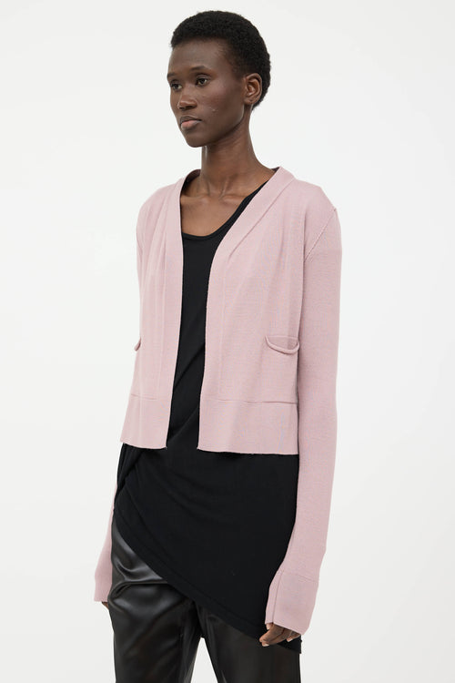 Rick Owens SS24 Open Front Cardigan