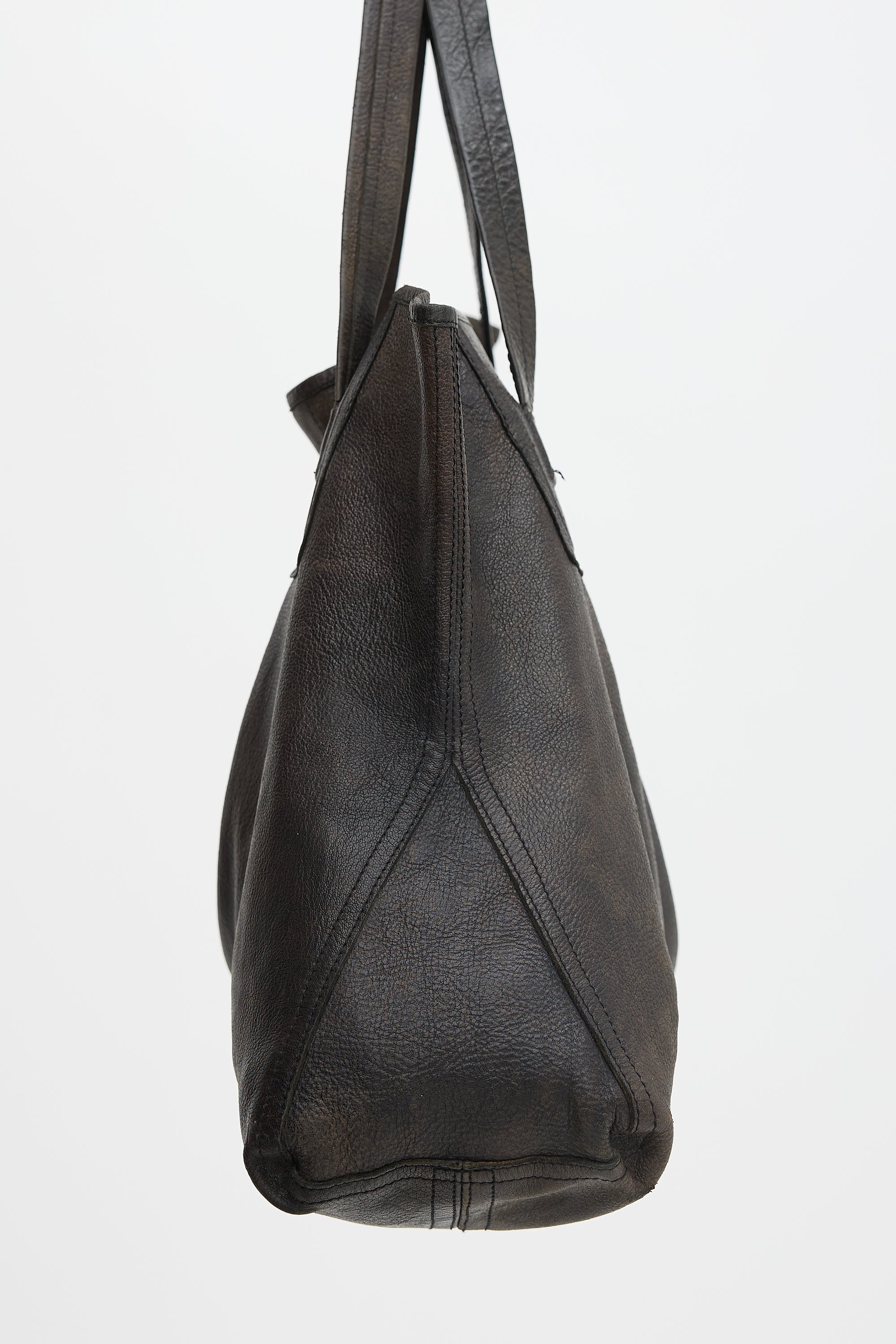 Rick Owens Leather Large Tote Bag