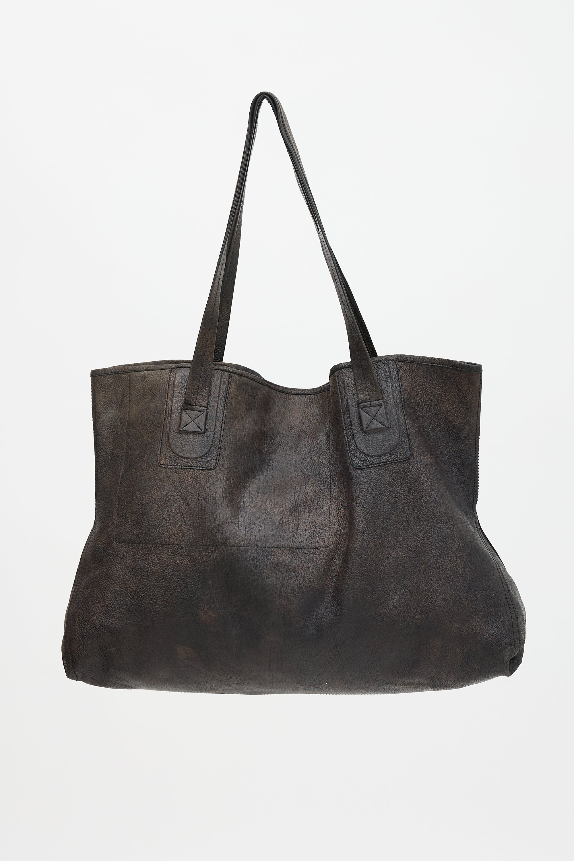 Rick Owens Leather Large Tote Bag