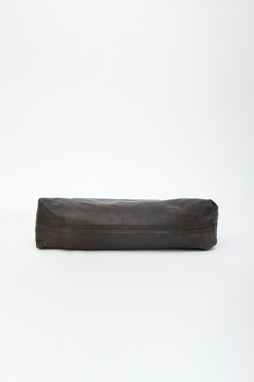 Rick Owens Leather Large Tote Bag